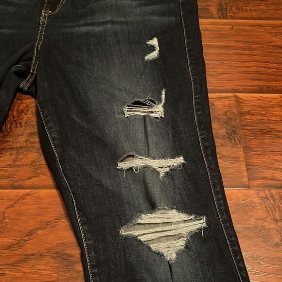 Torrid High Rise Super Soft Distressed Ripped Jeggings - Picture 11 of 16
